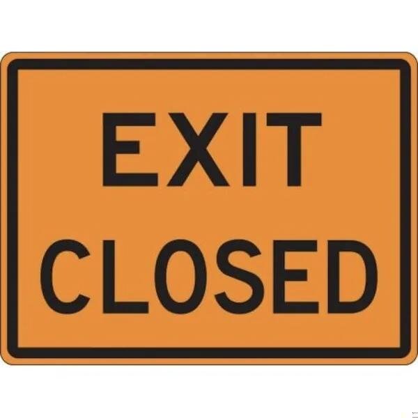 Accuform Exit Sign, Diamond Grade Reflective Aluminum, 48 in W, 36 in H FRK331DP - main